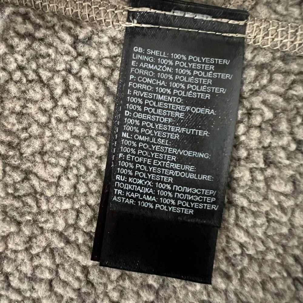 The North Face Brown Fleece Vest NWOT Men's Tsillan Knit Full Zip Vest